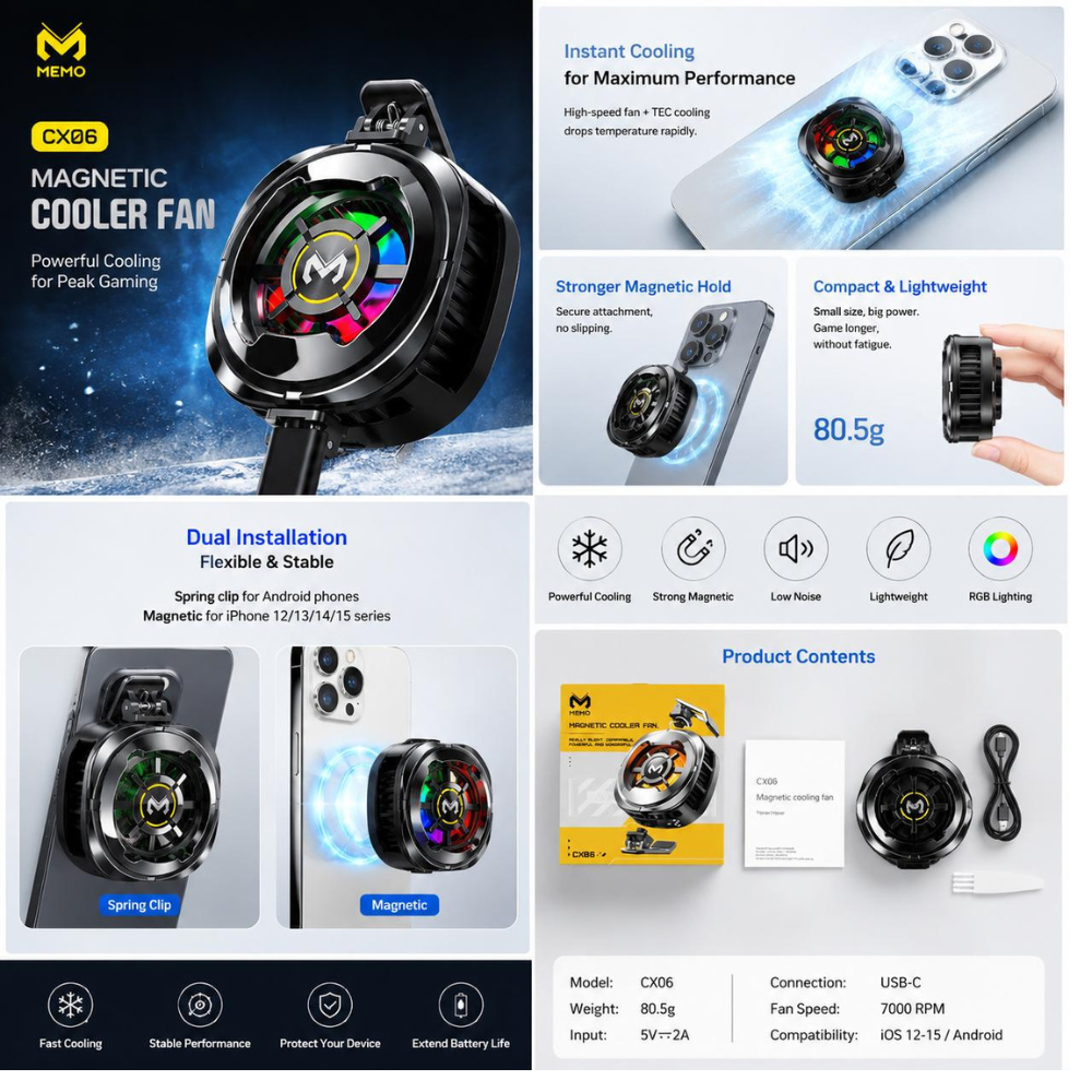 Tech Drip MagSafe Magnetic Phone Cooler